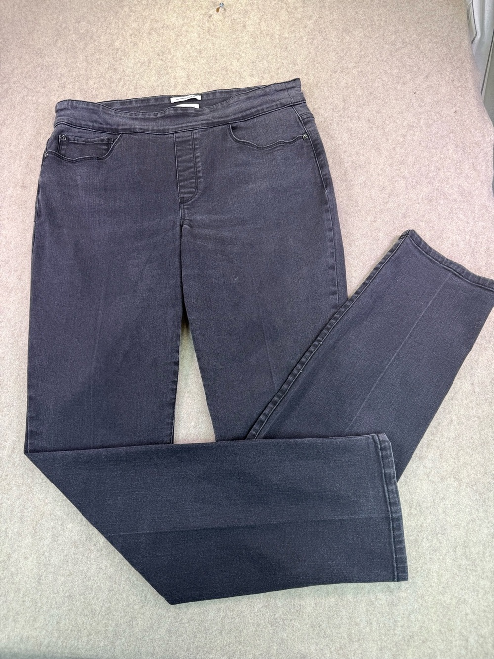 Westbound “Park Avenue Fit” High Rise Black Tummy Control Jeans Womens Sz 14L